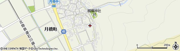 石川県白山市月橋町ル147周辺の地図