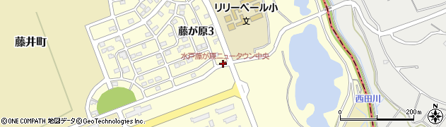 茨城県水戸市藤が原周辺の地図