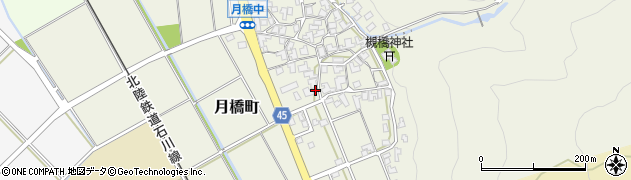 石川県白山市月橋町ル24周辺の地図