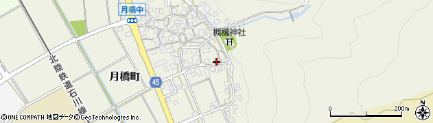 石川県白山市月橋町ル151周辺の地図