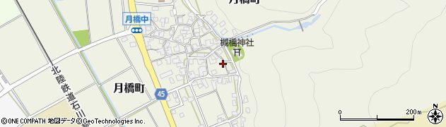 石川県白山市月橋町ル152周辺の地図