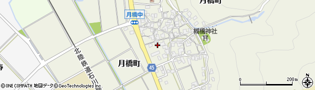 石川県白山市月橋町ル13周辺の地図