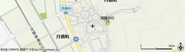 石川県白山市月橋町ル162周辺の地図
