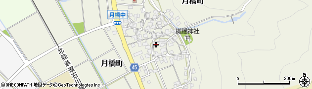 石川県白山市月橋町ル169周辺の地図