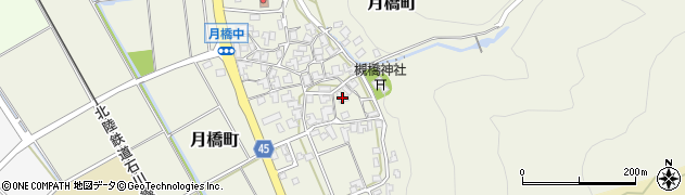 石川県白山市月橋町ル161周辺の地図
