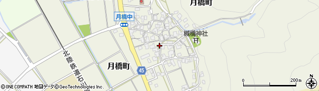 石川県白山市月橋町ル170周辺の地図