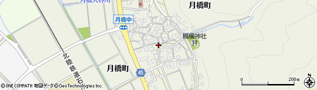 石川県白山市月橋町ル171周辺の地図