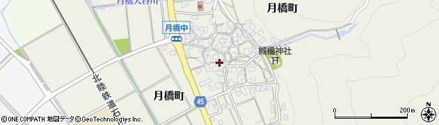 石川県白山市月橋町ル172周辺の地図