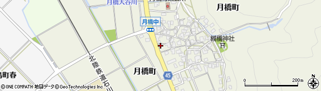 石川県白山市月橋町ル9周辺の地図