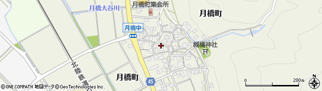 石川県白山市月橋町ル177周辺の地図