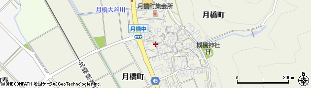石川県白山市月橋町ル2周辺の地図