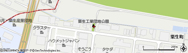 粟生工業団地公園周辺の地図