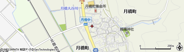 石川県白山市月橋町ル4周辺の地図