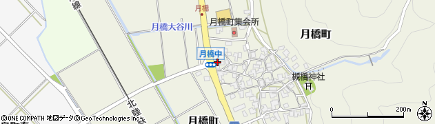 石川県白山市月橋町ル6周辺の地図