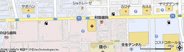 イオンみぶ店周辺の地図