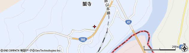 富山県富山市蟹寺167周辺の地図