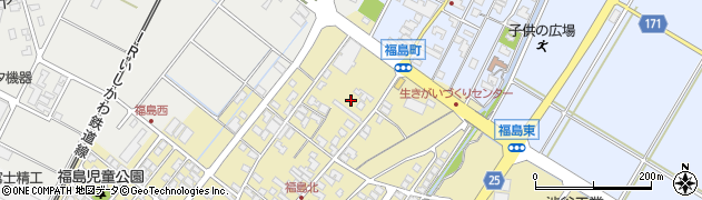 石川県能美市福島町（ヲ）周辺の地図