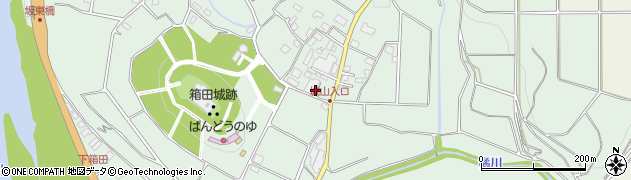 群馬県渋川市北橘町下箱田周辺の地図