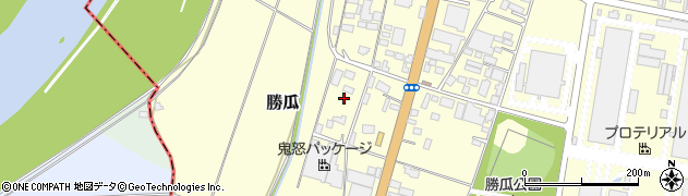 栃木県真岡市勝瓜周辺の地図