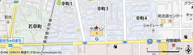 栃木県下都賀郡壬生町幸町3丁目6周辺の地図