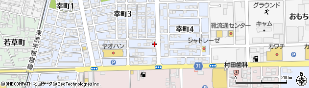栃木県下都賀郡壬生町幸町3丁目7-10周辺の地図