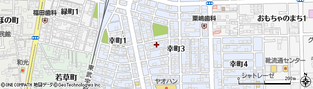 栃木県下都賀郡壬生町幸町3丁目16周辺の地図