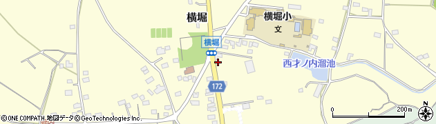 横堀小学校周辺の地図