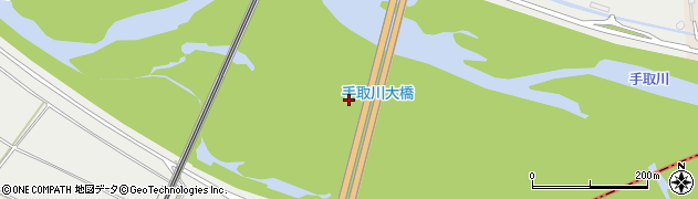 手取川大橋周辺の地図