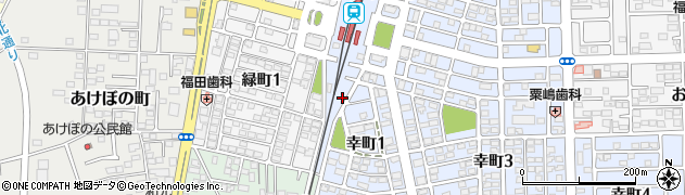 栃木県下都賀郡壬生町幸町1丁目22周辺の地図