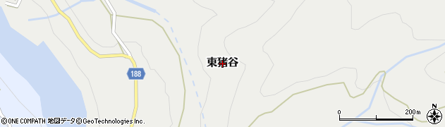 富山県富山市東猪谷周辺の地図