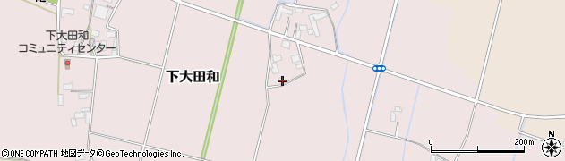栃木県真岡市下大田和307周辺の地図