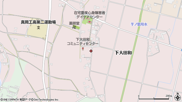 〒321-4413 栃木県真岡市下大田和の地図