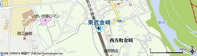 東武金崎駅周辺の地図