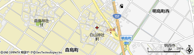 石川県白山市森島町（利）周辺の地図