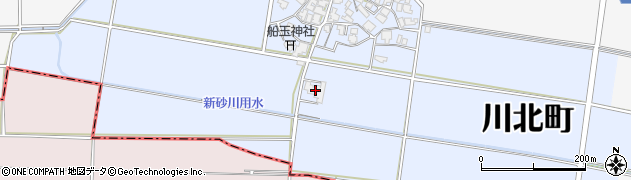 石川県川北町（能美郡）舟場島（ヘ）周辺の地図