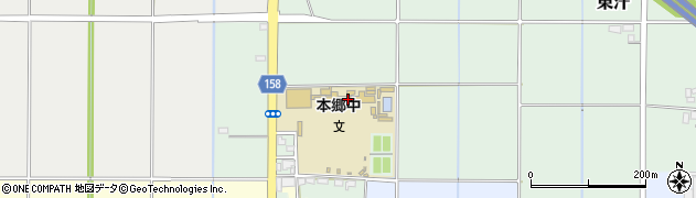上三川町立本郷中学校周辺の地図