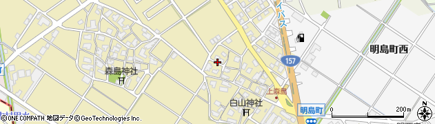 石川県白山市森島町（奴）周辺の地図