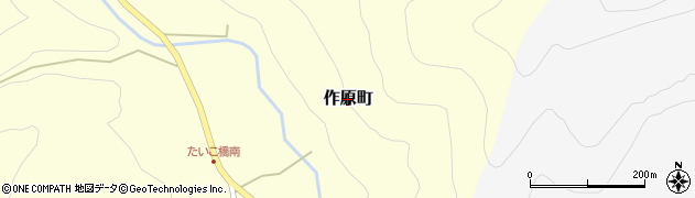 栃木県佐野市作原町周辺の地図