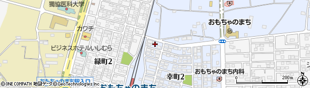 栃木県下都賀郡壬生町幸町2丁目25周辺の地図