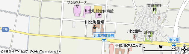 石川県川北町（能美郡）周辺の地図