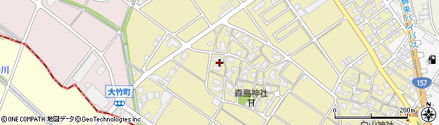 石川県白山市森島町（以）周辺の地図