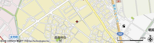 石川県白山市森島町い36周辺の地図