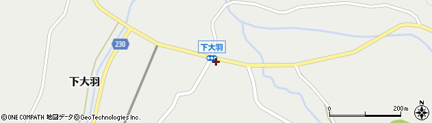 栃木県芳賀郡益子町下大羽96周辺の地図