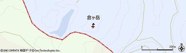 倉ケ岳周辺の地図