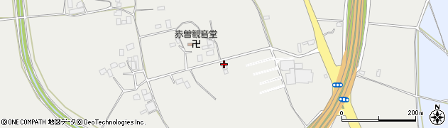 栃木県真岡市下籠谷157周辺の地図