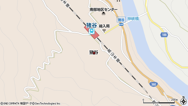 〒939-2187 富山県富山市猪谷の地図