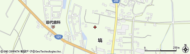 栃木県芳賀郡益子町塙周辺の地図