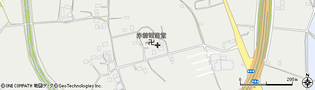 栃木県真岡市下籠谷168周辺の地図