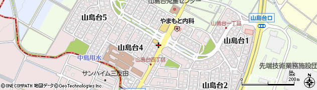 石川県白山市山島台周辺の地図