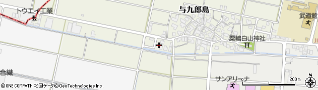 石川県川北町（能美郡）与九郎島（ル）周辺の地図